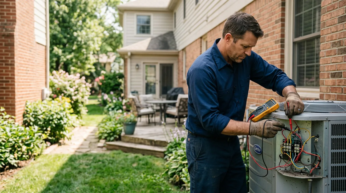 HVAC technician working near Grayson, KY